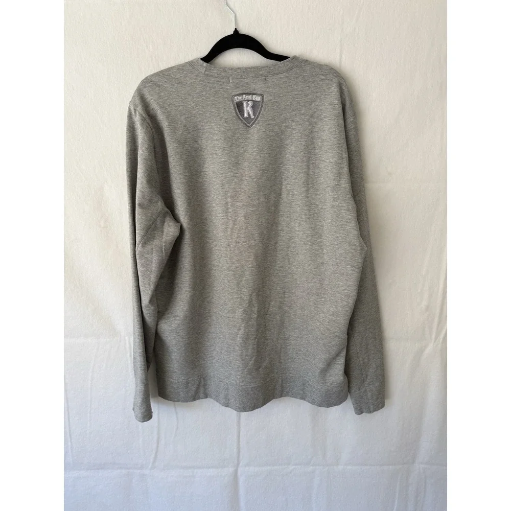 B Draddy Russ Crewneck Sweatshirt Mens XL Gray Pima Cotton Golf The Ketel Cup